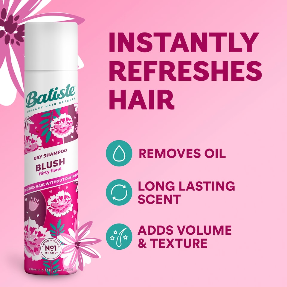 image 1 of Batiste Blush Dry Shampoo 350Ml