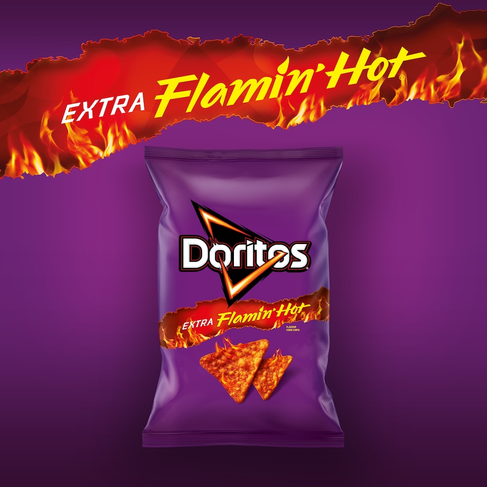 image 1 of Doritos Extra Flamin' Hot Tortilla Chips 163g