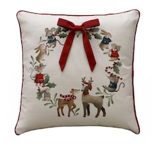 F&F Home Animal Wreath Cushion 45x45cm 