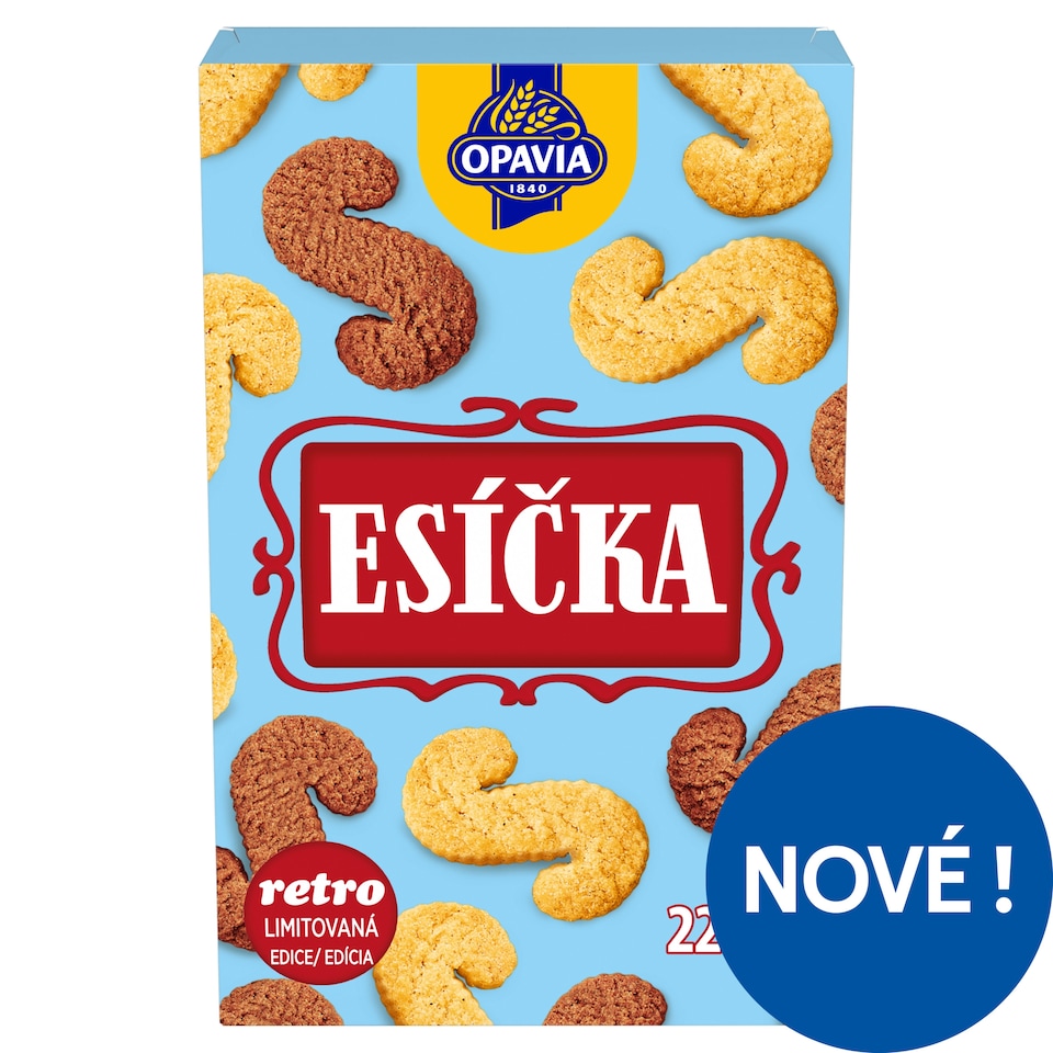 Opavia Esíčka Mix of Cinnamon and Cocoa Biscuits 220g
