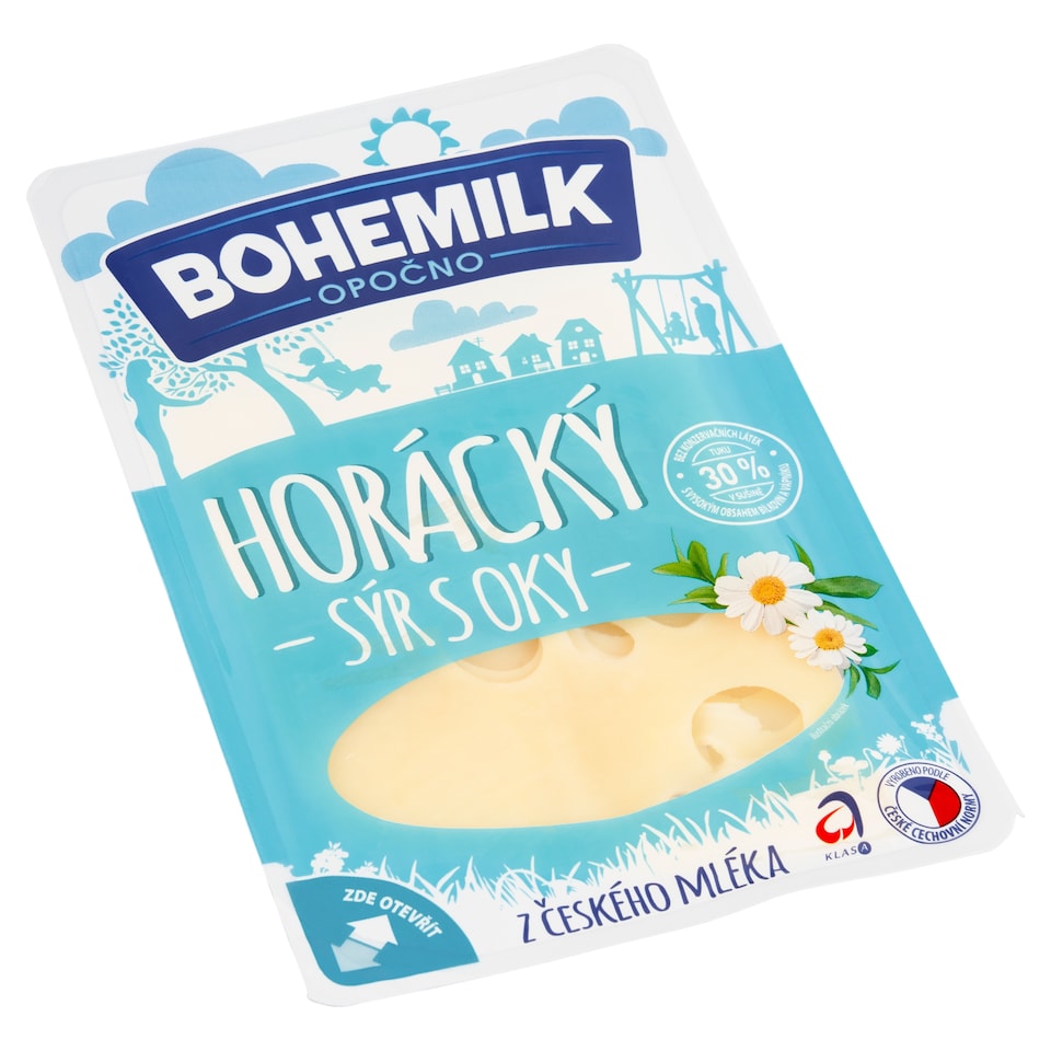 Obrázek 1 pro produkt Bohemilk Horácký sýr s oky plátky 100g
