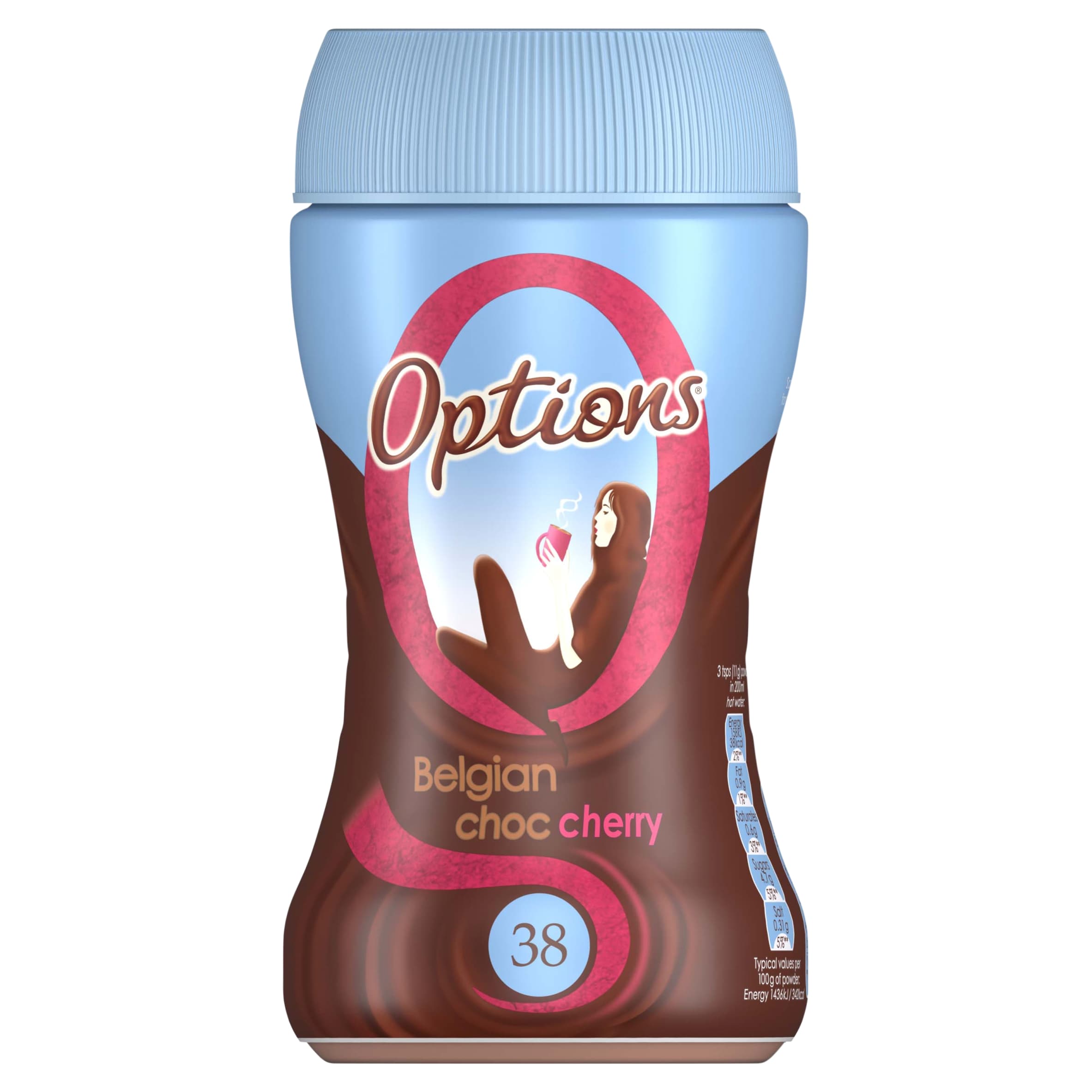 Options Belgian Chocolate Winter Spice 220g Jar Belgian Chocolate Cinnamon & Spices, Low-Fat
