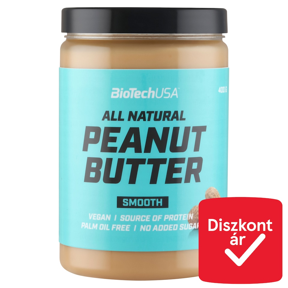 image 1 of BioTechUSA Smooth Peanut Butter 400 g
