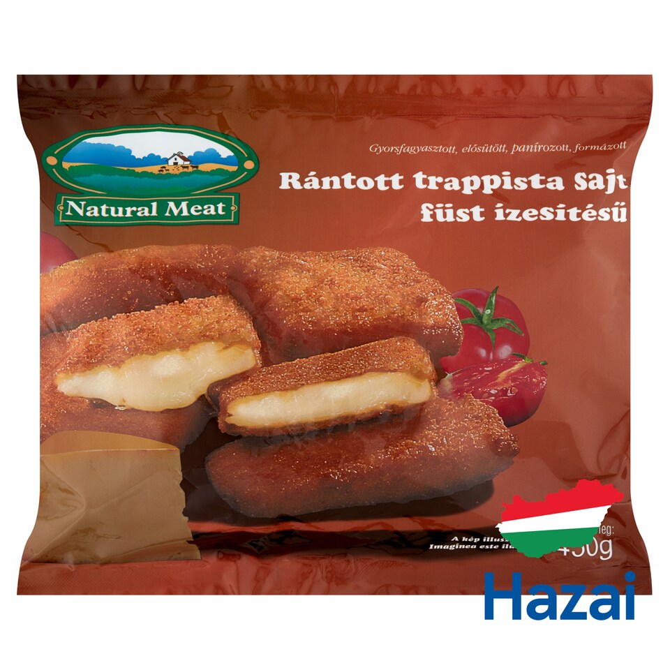Natural Meat Quick-Frozen Smoke Flavored Breaded Trappist Cheese 450 g