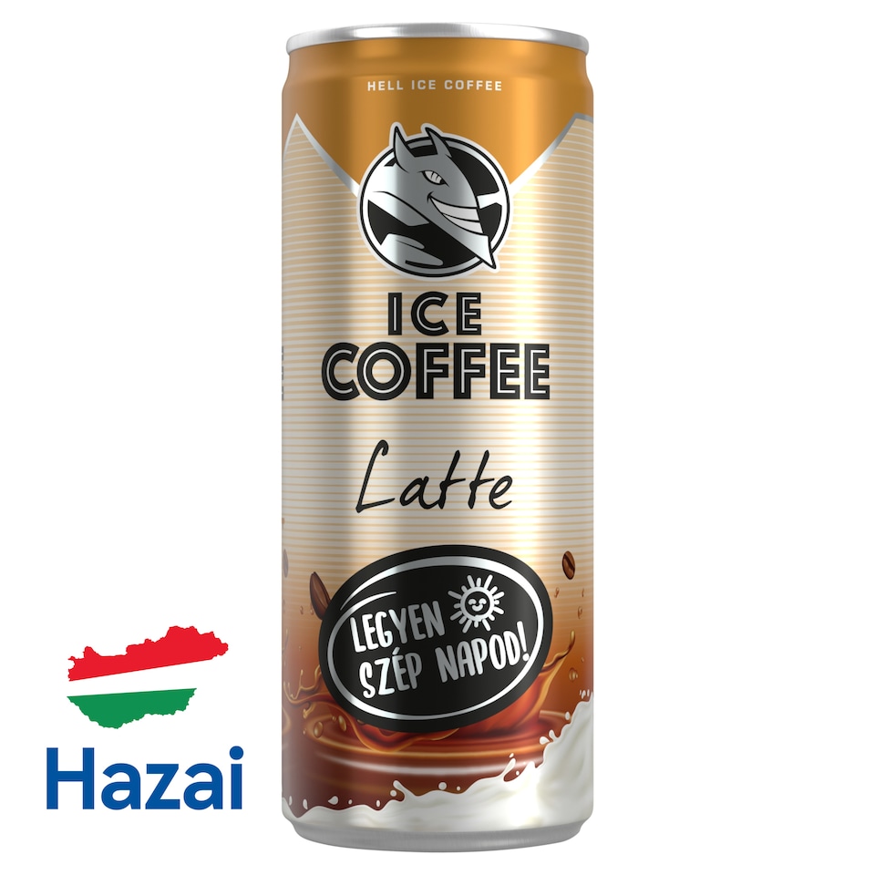 HELL Ice Coffee Latte UHT ital tejjel és kávékivonattal 250 ml  1. kép