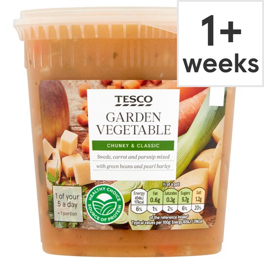 Tesco Vegetable Soup 600G Tesco Groceries