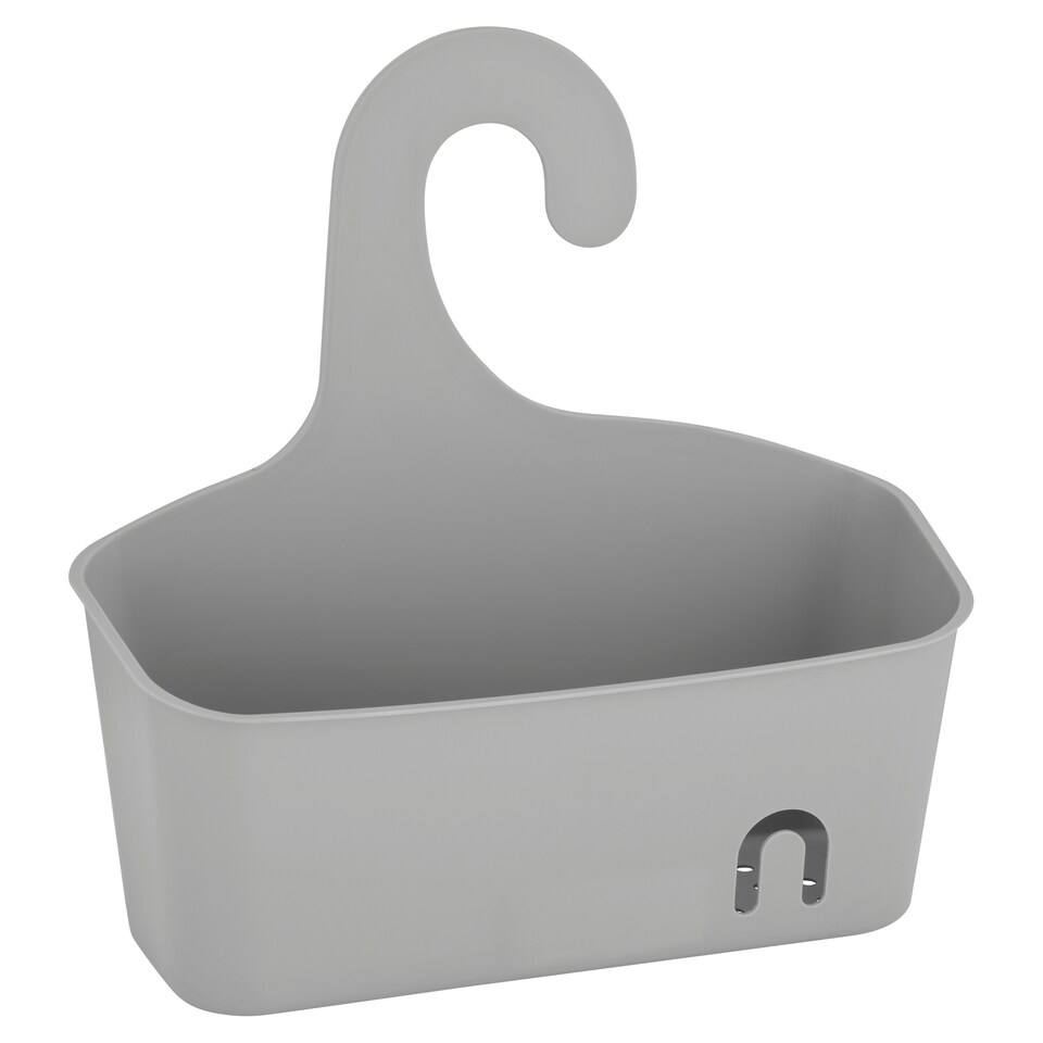 image 1 of Tesco Hook-On Shower Caddy Grey