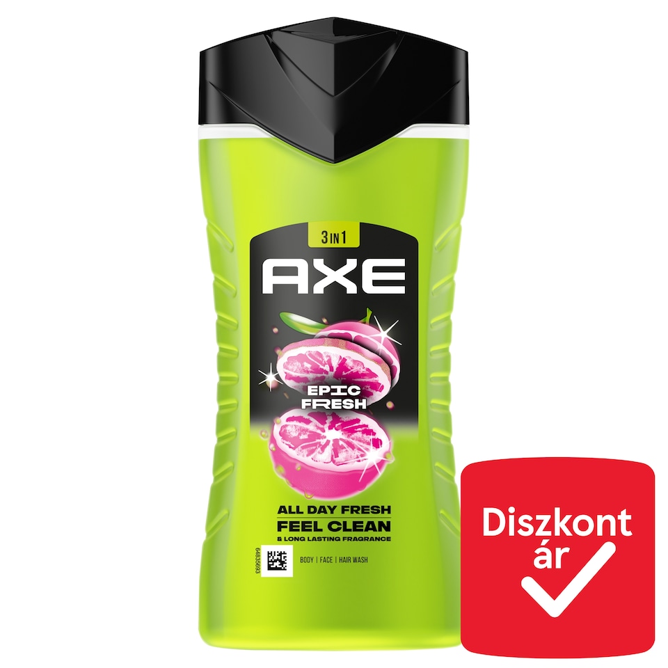 AXE Epic Fresh 3 in 1 tusfürdő testre, arcra, hajra 250 ml