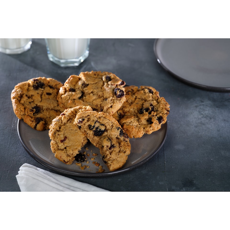 image 1 of Tesco Finest Jumbo Oat and Flame Raisin Cookies 4 Pack