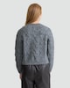 image 3 of F&F Cable Knit V Neck Jumper with Wool in Grey