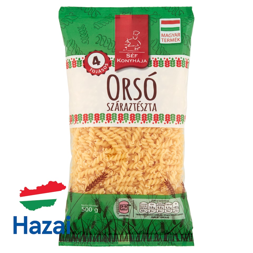 Séf Konyhája orsó 4 tojásos száraztészta 500 g