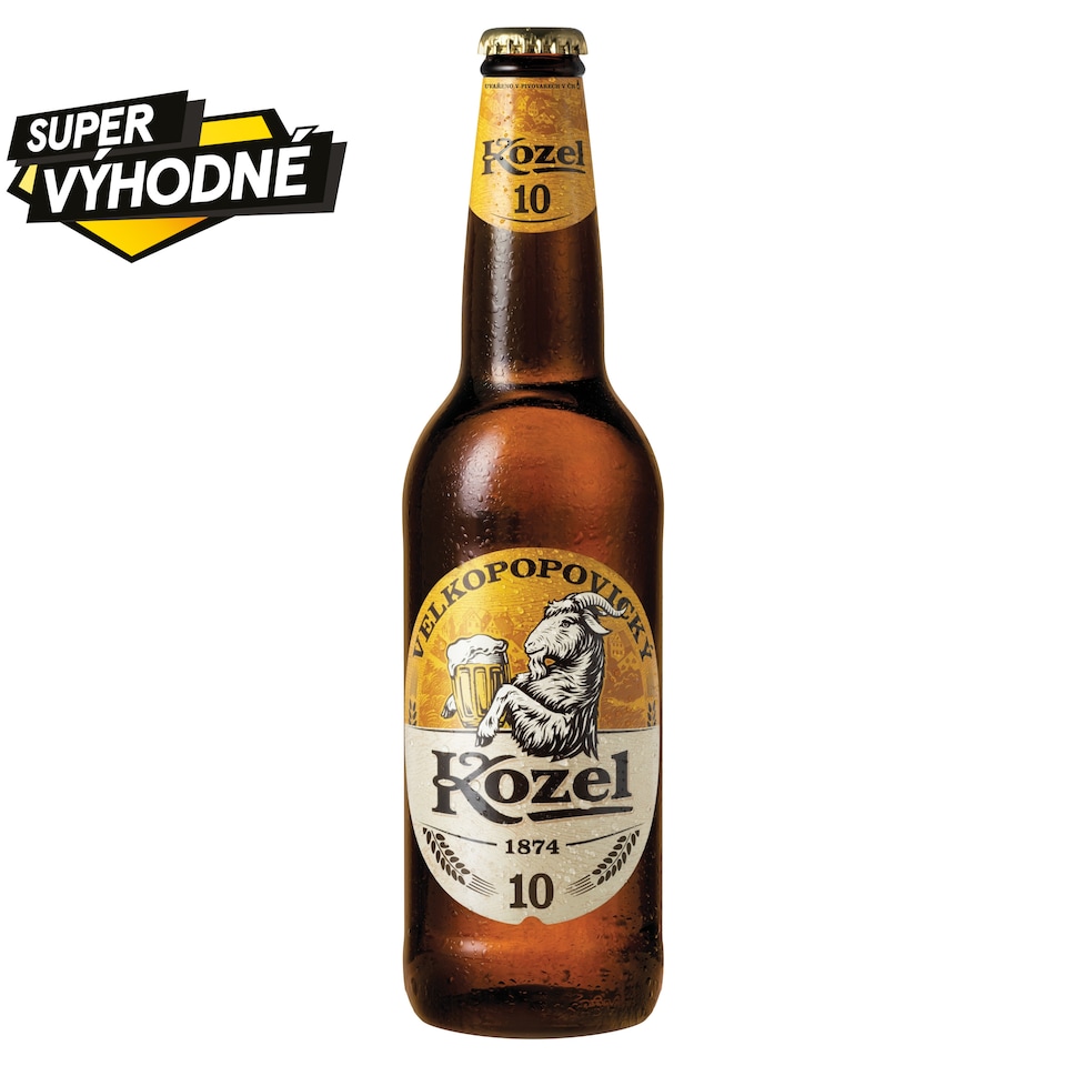 Velkopopovický Kozel 10 Light Draft Beer 500ml