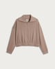 image 4 of F&F Active Modal Rich Collared Zip Up Jacket in Brown