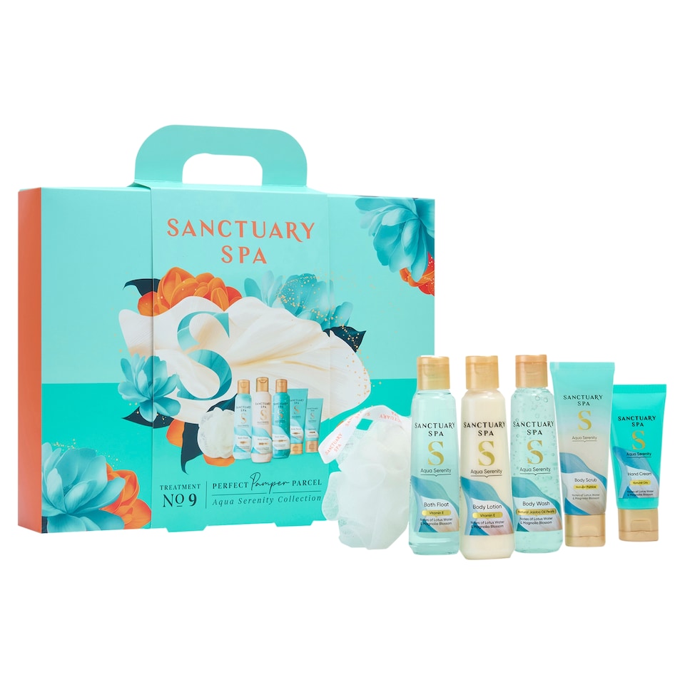 image 1 of Sanctuary Spa Aqua Serenity Perfect Pamper Parcel Gift Set 