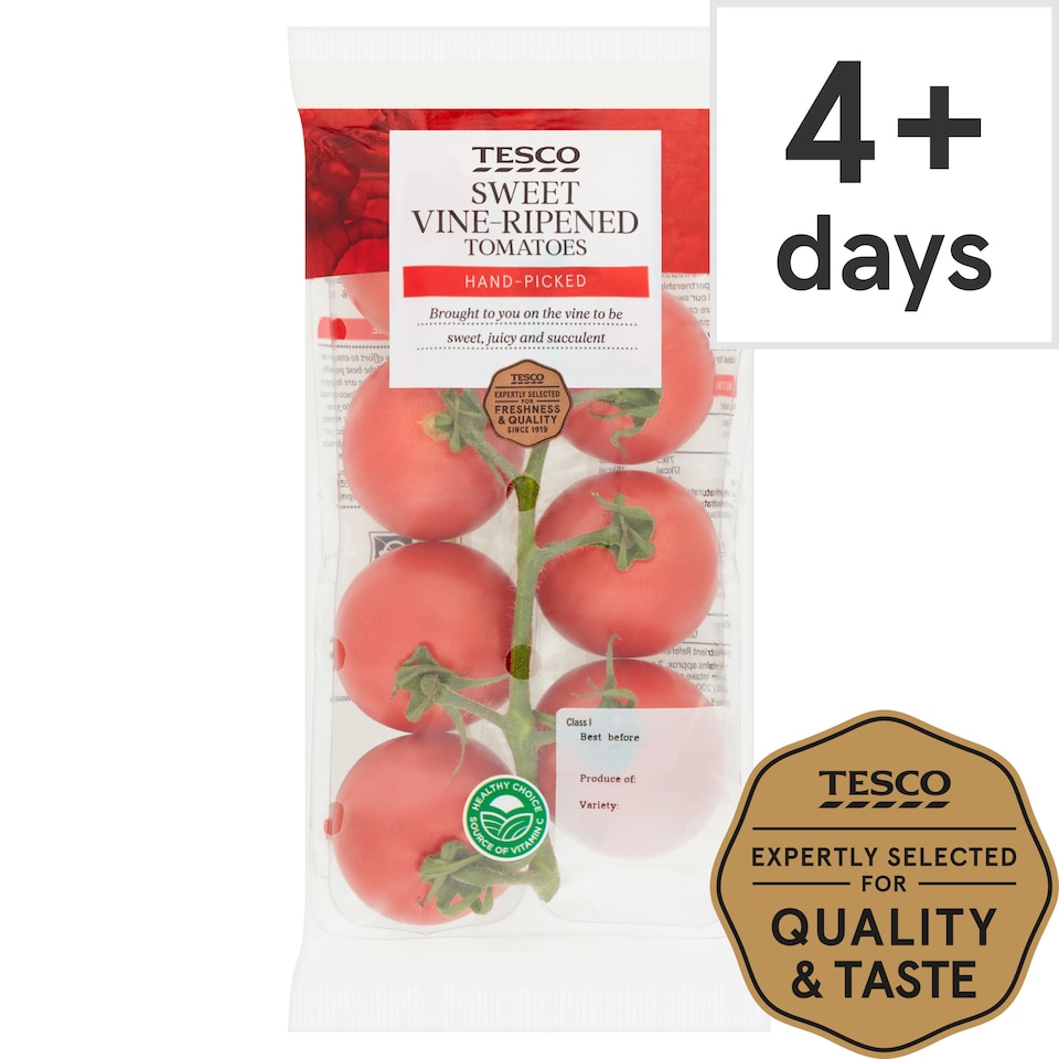 image 1 of Tesco Sweet Vine Ripened Tomatoes 255G