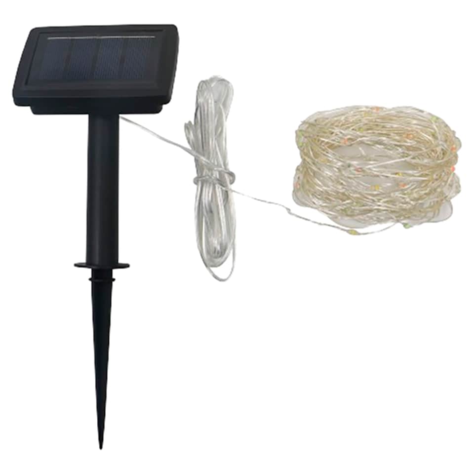image 1 of Tesco 300 Multicoloured Firefly Solar Lights