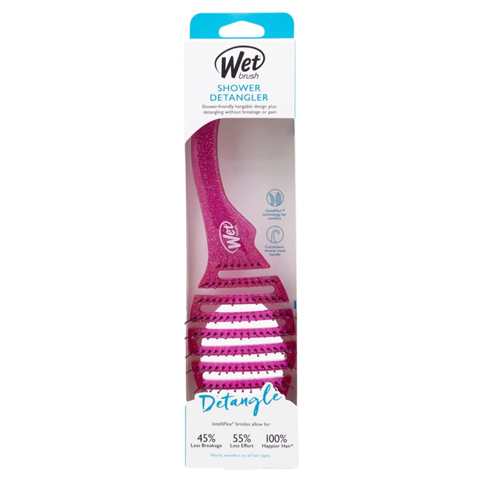 Wet Brush Shower Detangler - Pink Glitter
