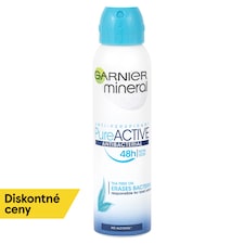 GARNIER MINERAL Pure ACTIVE ANTIBACTERIAL 48 h, antiperspirant v spreji, 150 ml