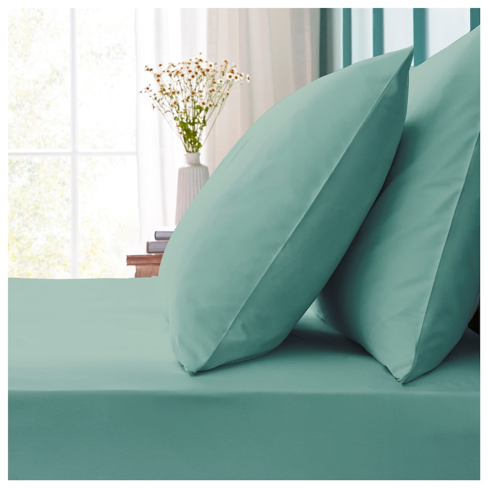 Silentnight Smokey Duck Egg Blue Pillowcase Pair