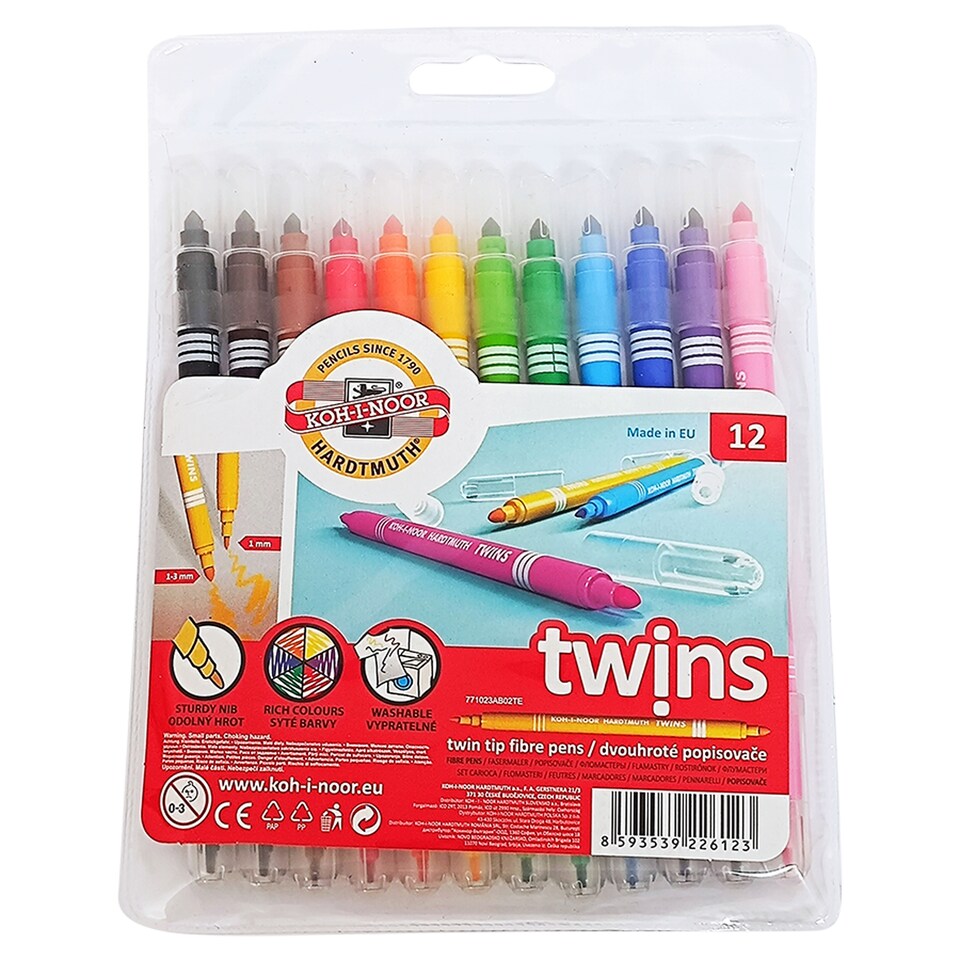 KOH-I-NOOR Twin souprava popisovačů 12 ks