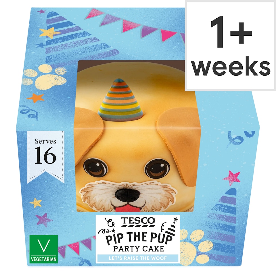 Tesco Pip The Pup Party Cake Serves 16