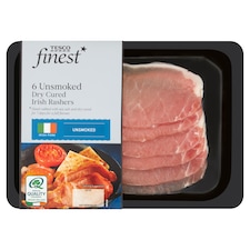 Tesco Finest Unsmoked Dry Cured Irish Rashers 240G