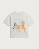 image 4 of Bluey Pure Cotton Fun Days Out T-Shirt in Cream