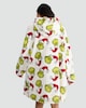 image 3 of The Grinch Fleece Pyjama Hoodie in Cream