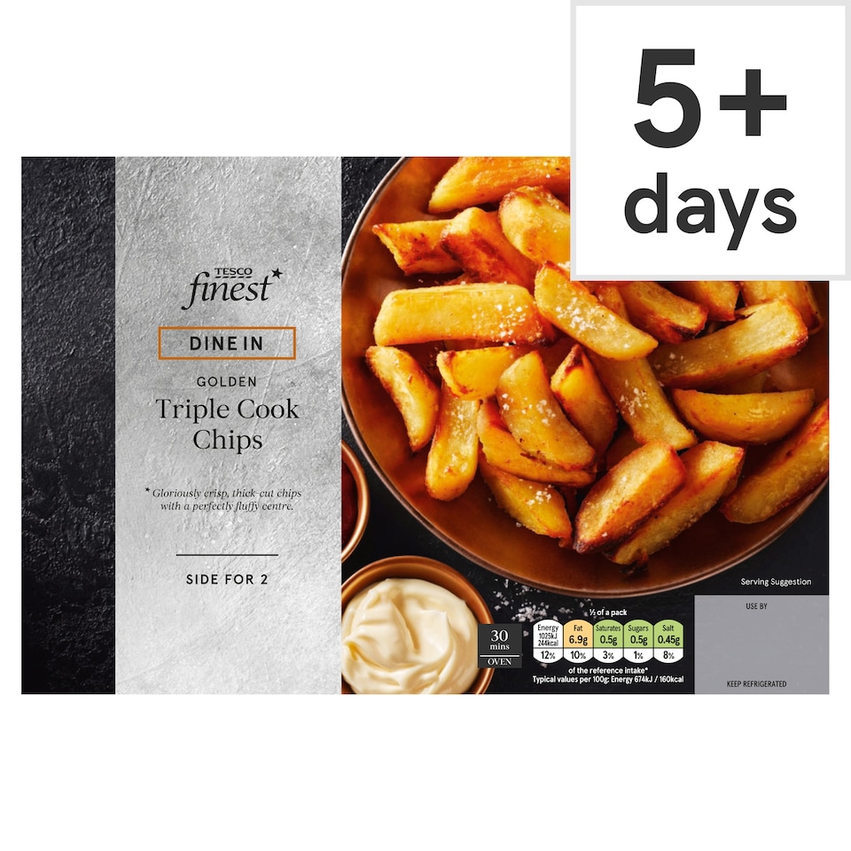Tesco Finest Dine In Triple Cook Chips 400g