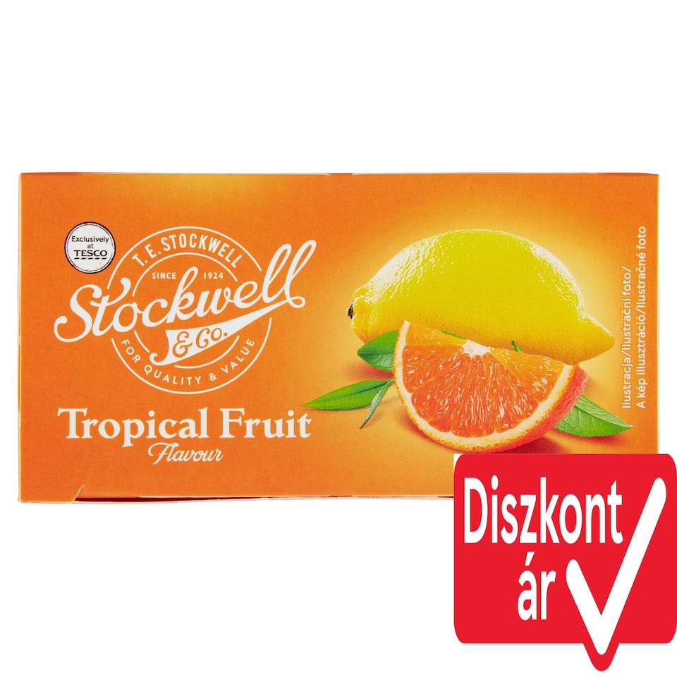 Stockwell & Co. Tropical Fruit Flavour Fruit Tea 20 Tea Bags 40 g