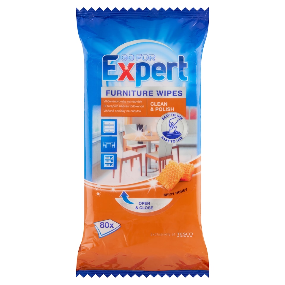 Go for Expert Spicy Honey Furniture Wipes 80 pcs