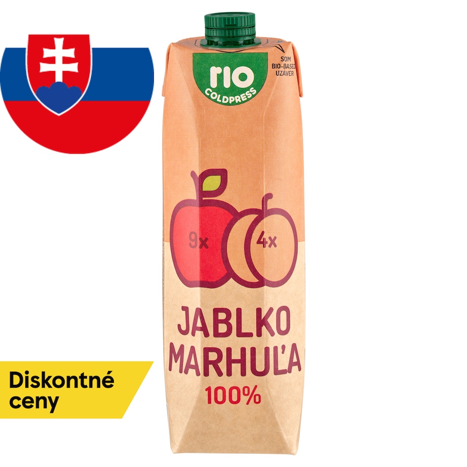 obrázok 1 z Rio Cold Press 100% jablko marhuľa 1 l
