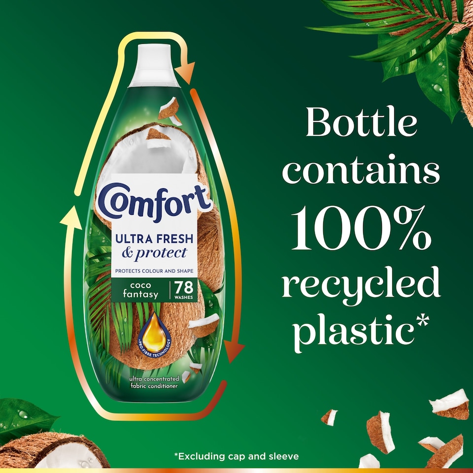 image 1 of Comfort Ultra Fresh & Protect Coco Fantasy Fabric Conditioner 78 Washes 1170ml