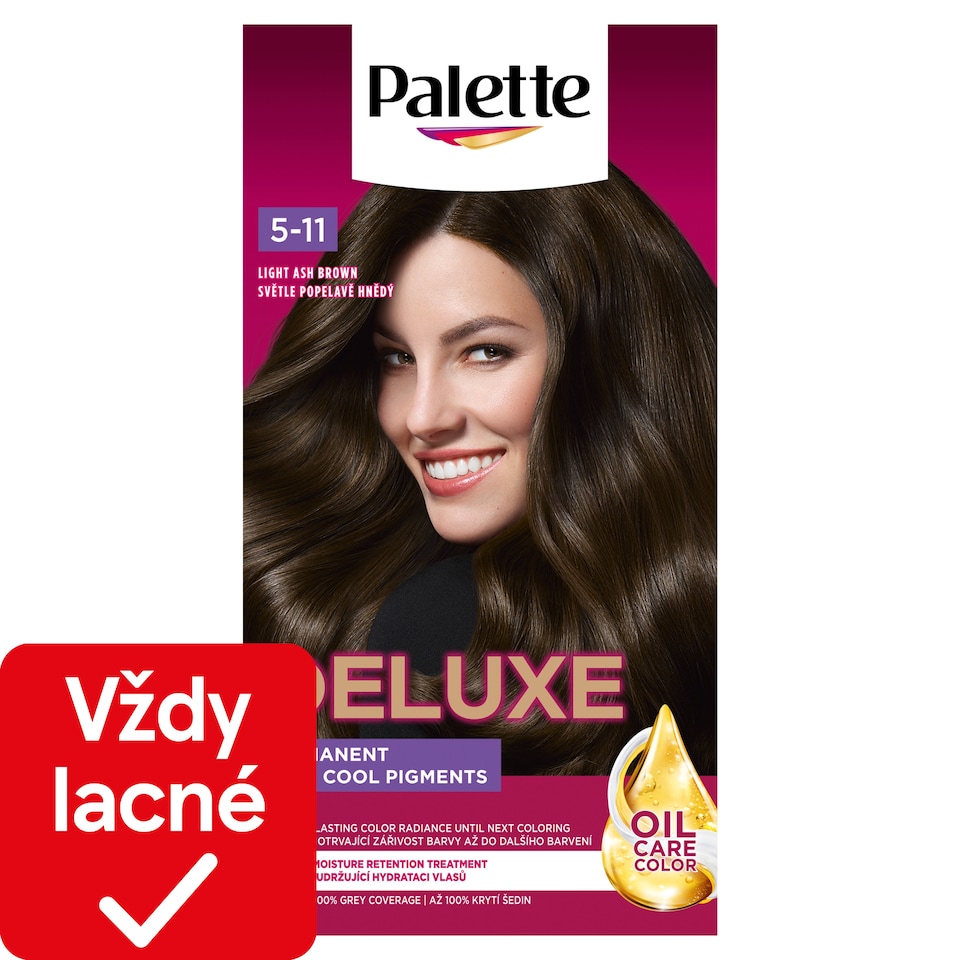obrázok 1 z Palette Deluxe farba na vlasy Svetlo popolovo hnedý 5-11