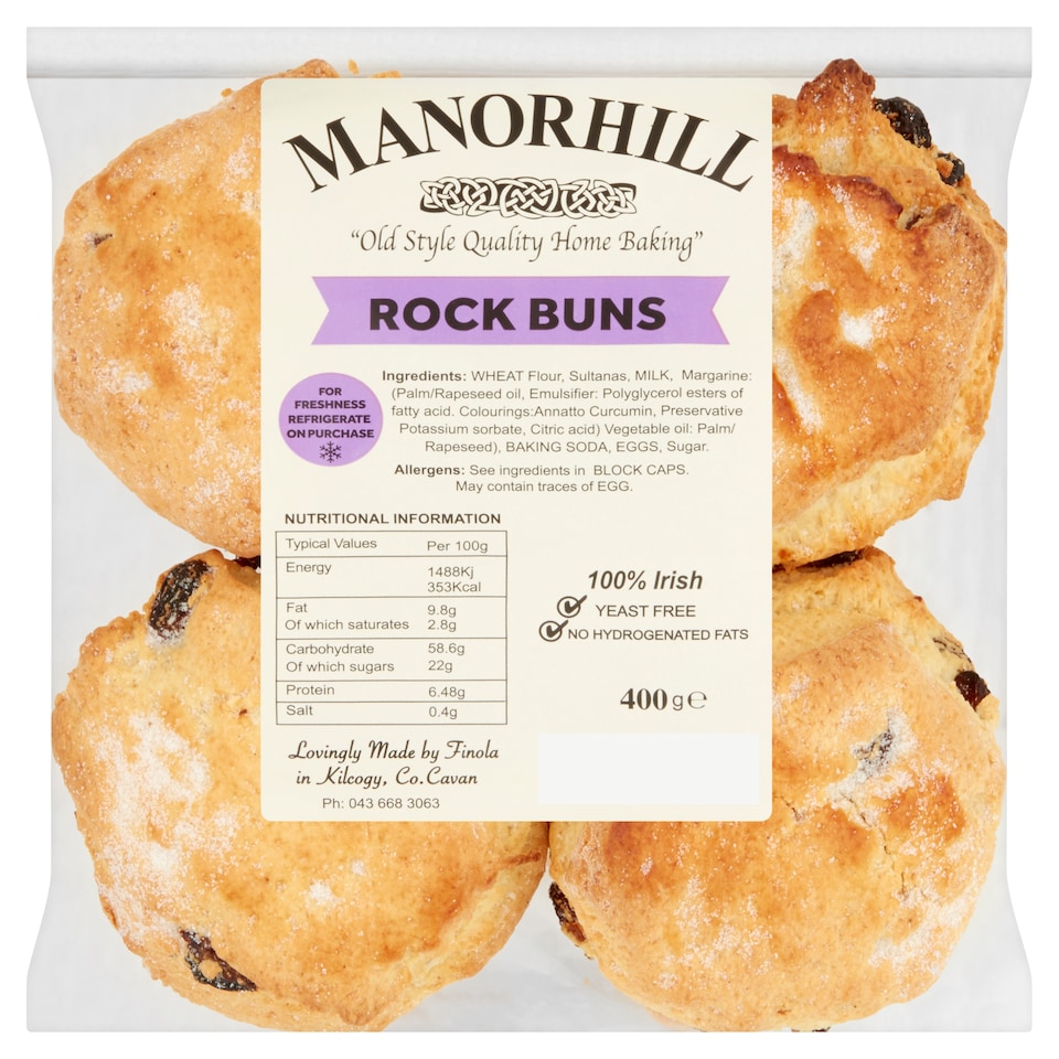 Manorhill Bakery Rock Buns 350G