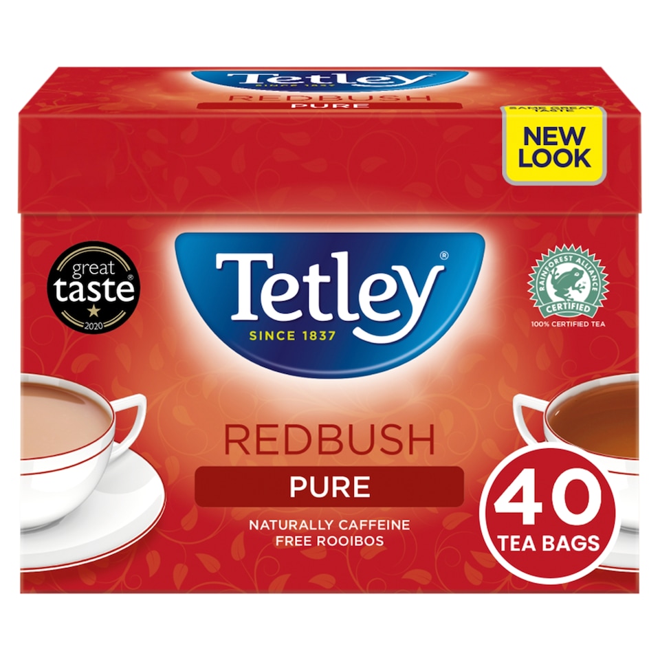 Tetley Redbush 40 Teabags 100G