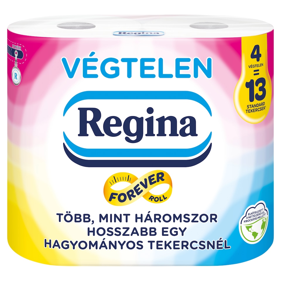 Regina Végtelen illatosított toalettpapír 2 rétegű 4 tekercs