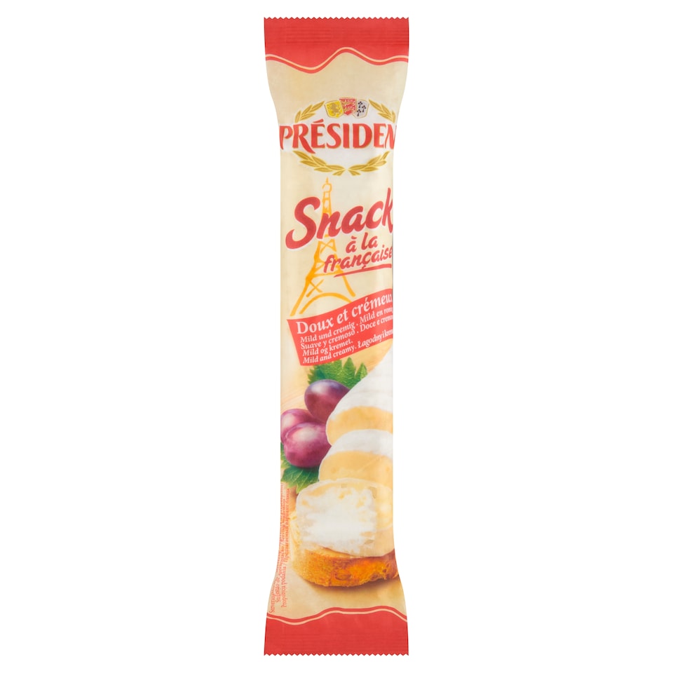 obrázok 1 z President Snack a La Francaise mäkký zrejúci syr s bielou plesňou na povrchu 180 g