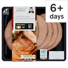 Tesco Finest Irish Angus Beef With Garlic And Herbs 100G