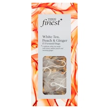Tesco Finest White Tea Peach And Ginger 15 Bags 30G