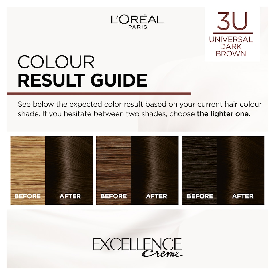 image 1 of L'Oreal Paris Excellence Universal Nudes 3U Dark Brown Permanent Hair Dye