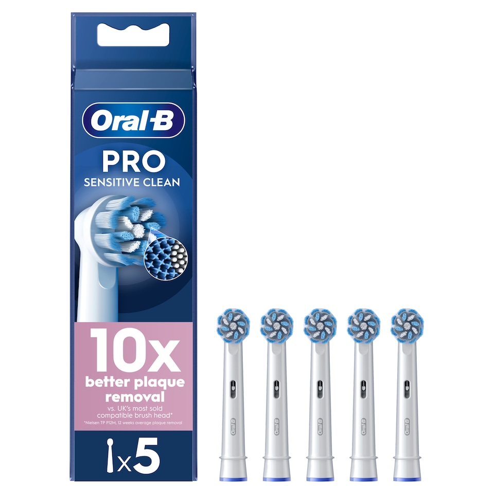image 1 of Oral-B Pro Sensitive Electric Toothbrush Replacement Heads 5 Pack