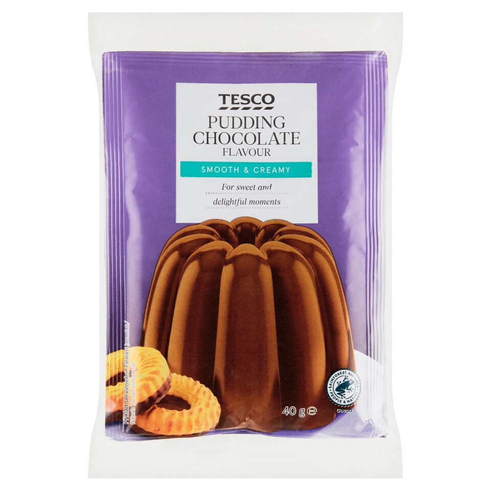 Tesco Chocolate Flavoured Pudding Powder 3 x 40 g
