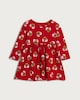 image 4 of F&F Girls Pure Cotton St David's Day Long Sleeved Dress in Red