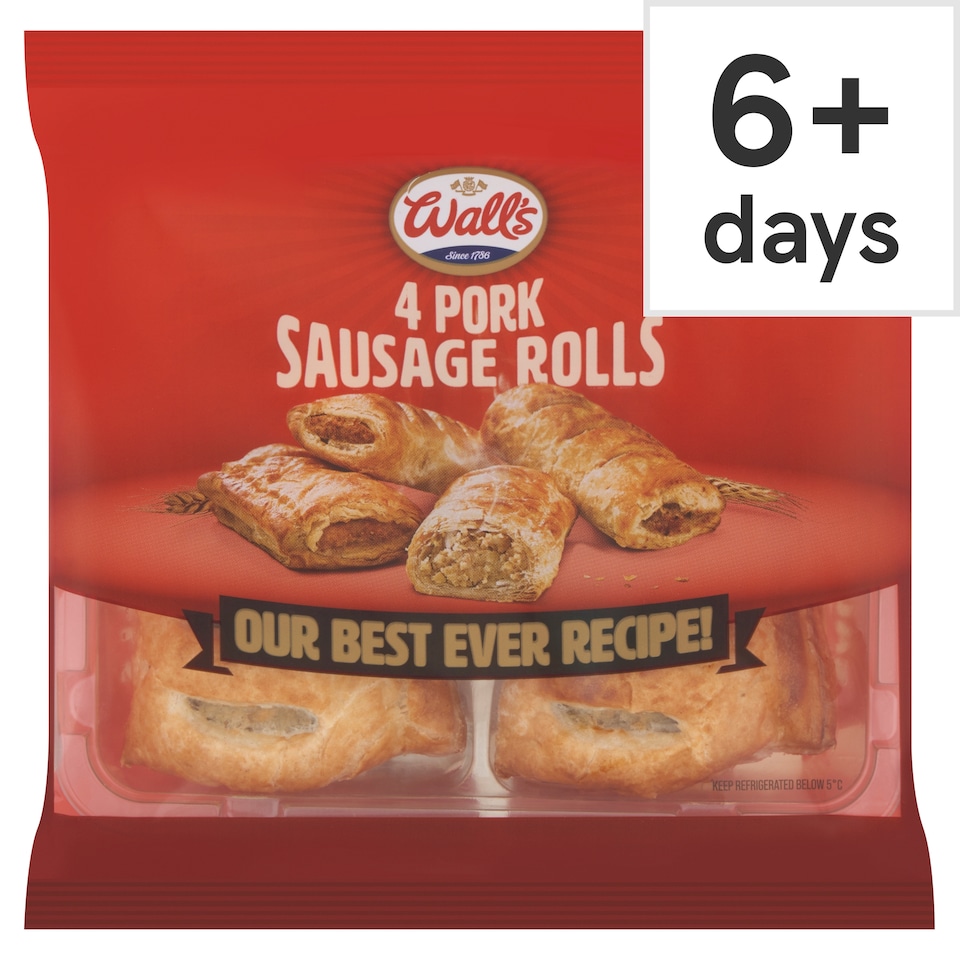 Walls 4 Hearty Sausage Rolls 220G