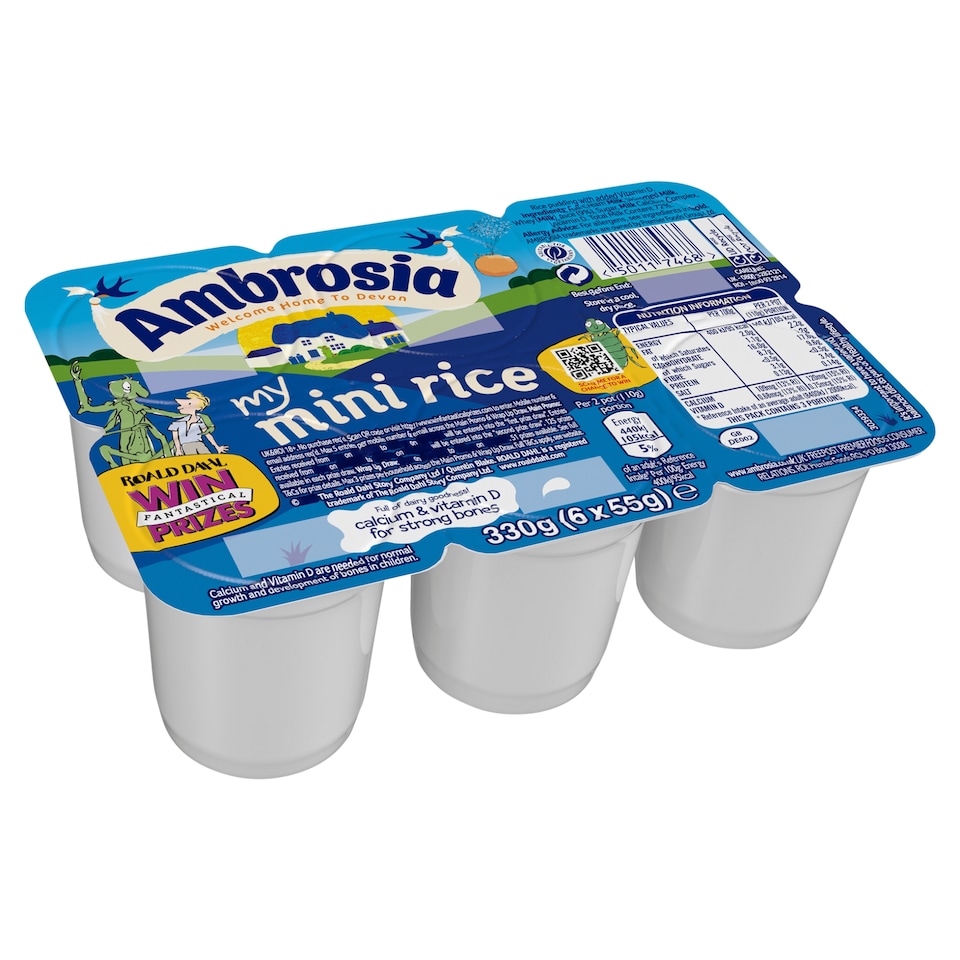 image 1 of Ambrosia My Mini Rice 6 x 55g