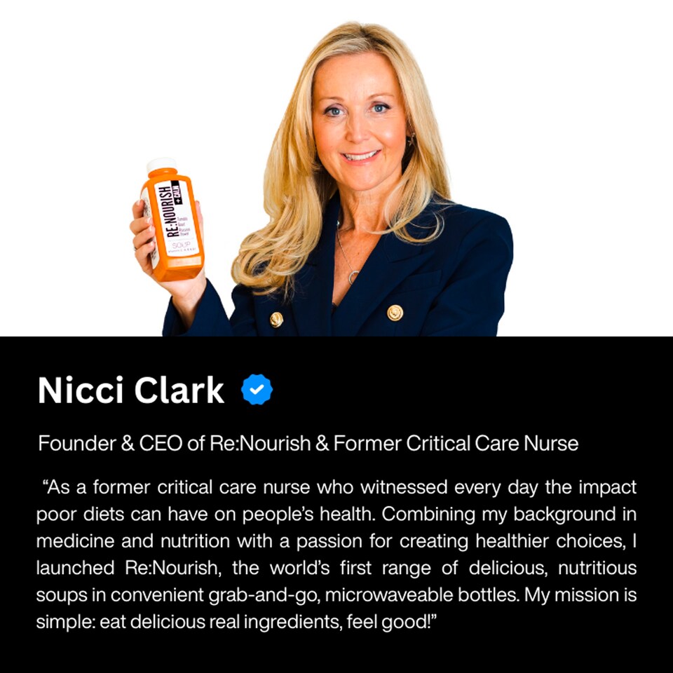 image 1 of RENOURISH THRIVE Chicken and Vegetable Soup 500g