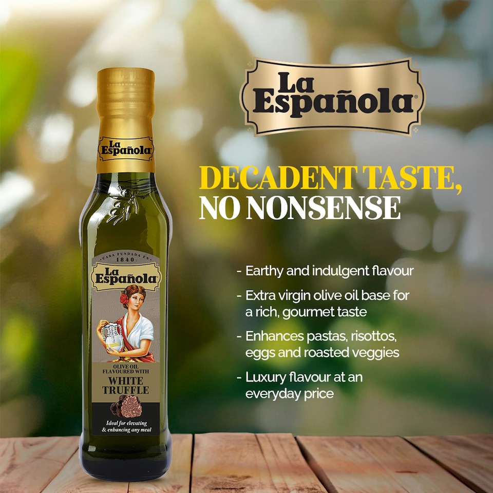 image 1 of La Espanola Olive Oil Flavoured with White Truffle 250ml