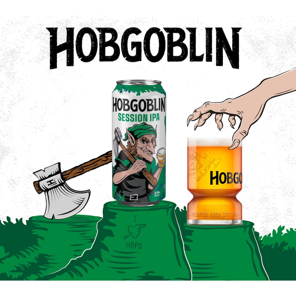 image 1 of Hobgoblin Session IPA Ale Beer 4 x 440ml