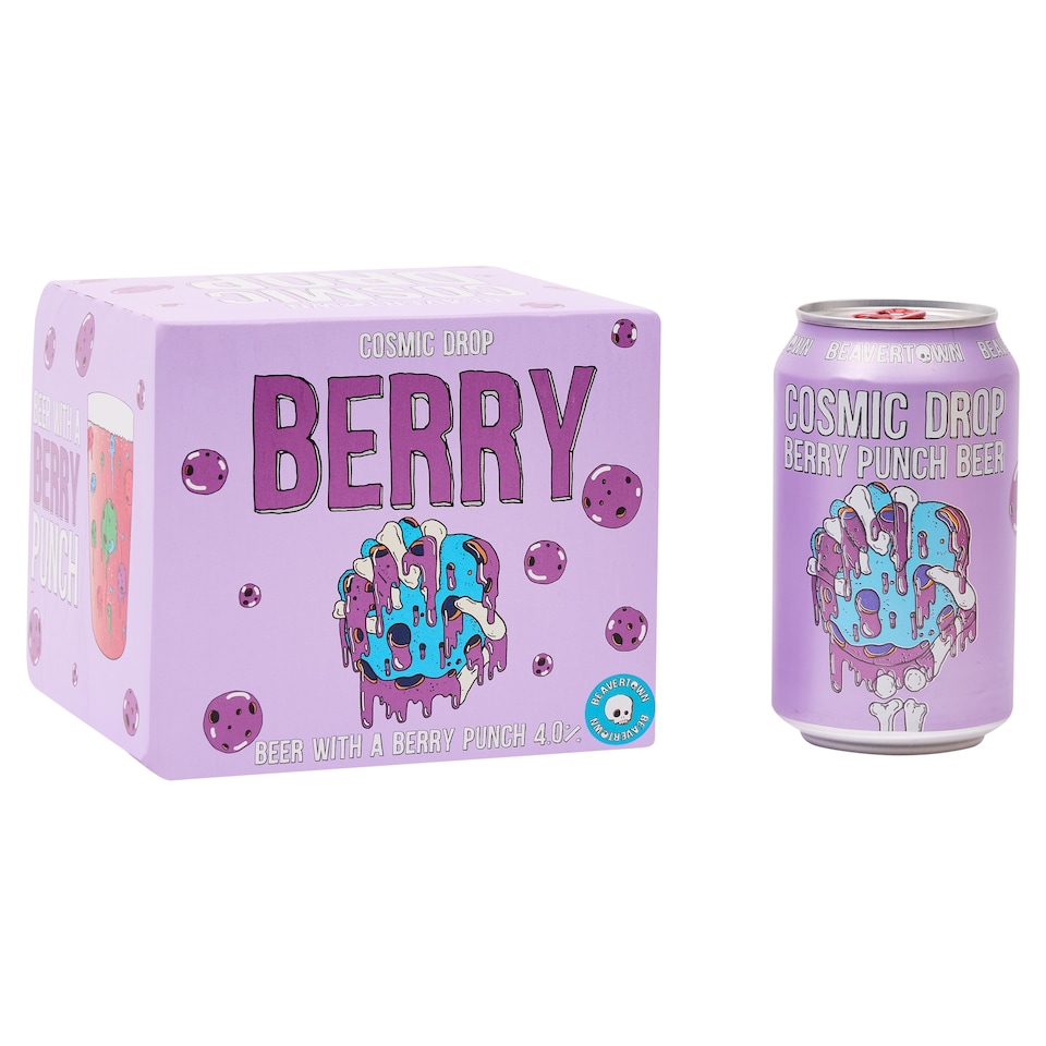 Beavertown Cosmic Drop Berry 4.0% 4x330ml